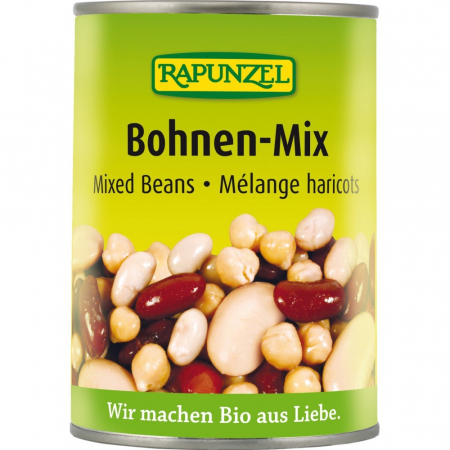 Legume bio in conserva - Fasole mixta bio la conserva, 400 g