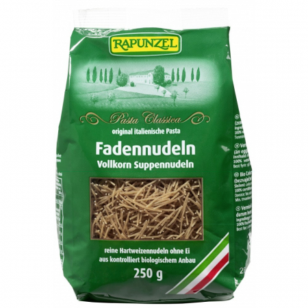 Paste bio integrale - Fidea de supă integrala, 250 g