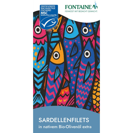 Alimente bio - File de sardine in ulei de masline bio, 45 g