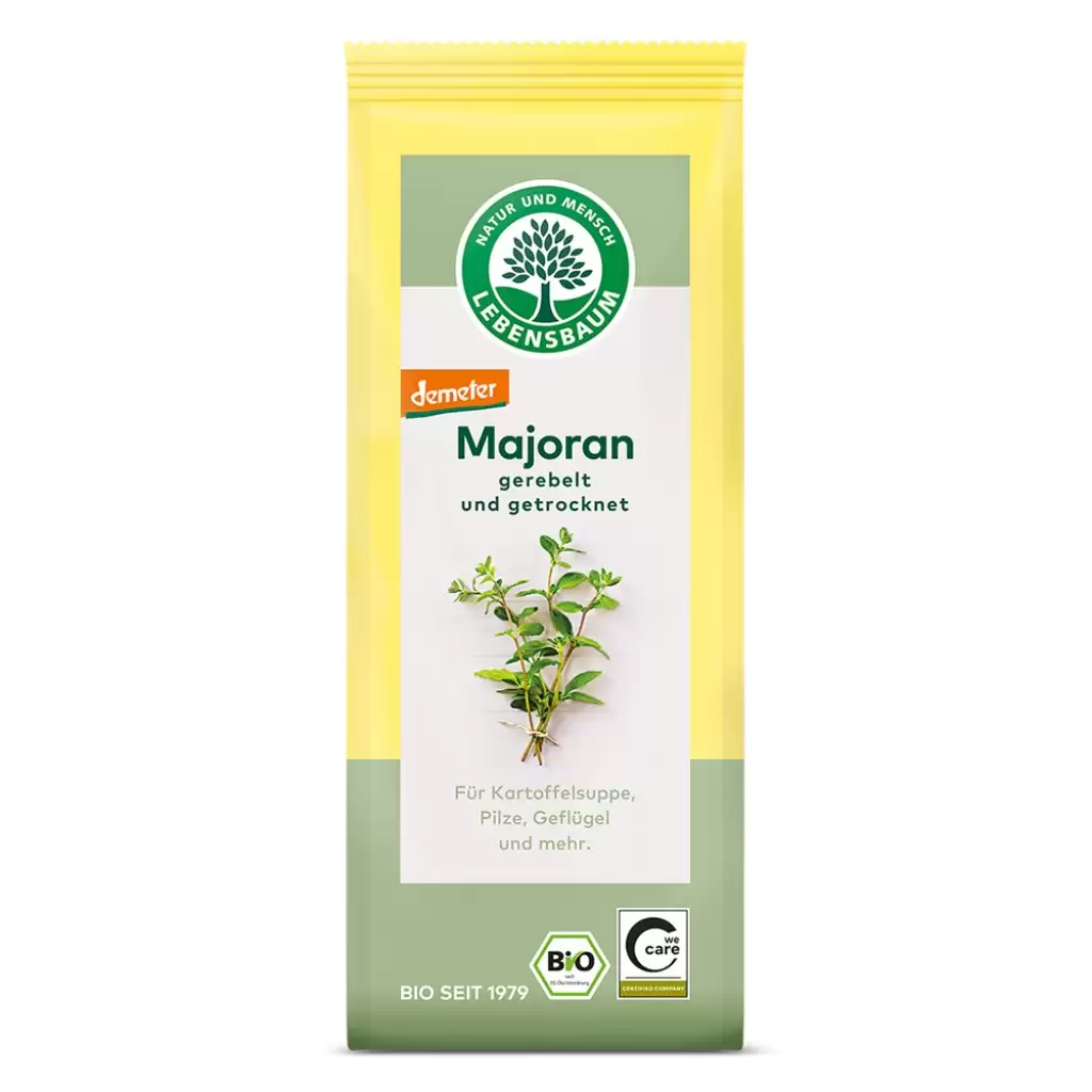 Condimente bio - Frunze de maghiran tocate, Demeter, eco, 12,5 g
