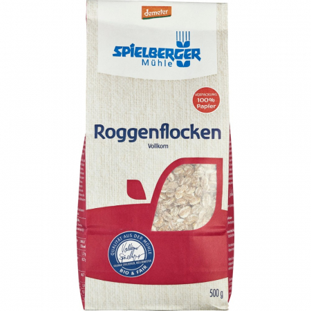 Fulgi din cereale bio - Fulgi bio de secara integrali demeter, 500 g