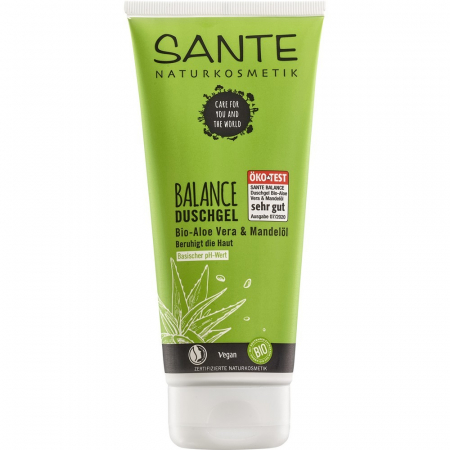 Cosmetice ecologice - Gel de dus cu aloe vera si ulei de migdale bio, 200 ml