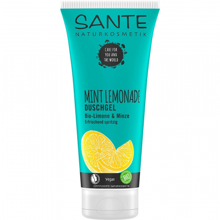 Cosmetice ecologice - Gel de dus cu lamaie si menta bio, 200 ml