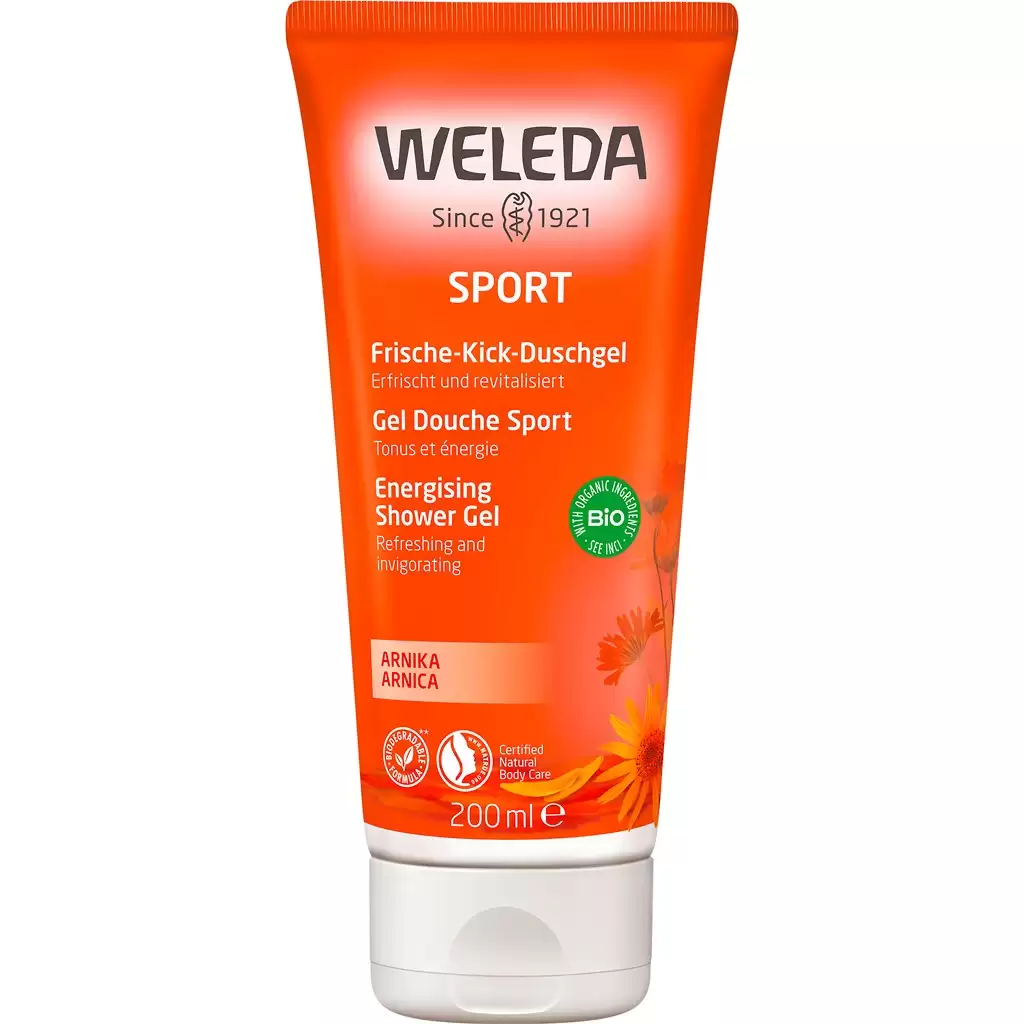 Cosmetice ecologice - Gel de dus Sport cu arnica, 200 ml