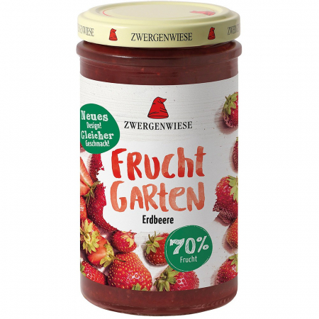 Gemuri si dulceata bio - Gem de capsuni FARA ZAHAR bio indulcit cu nectar de agave, 225 g