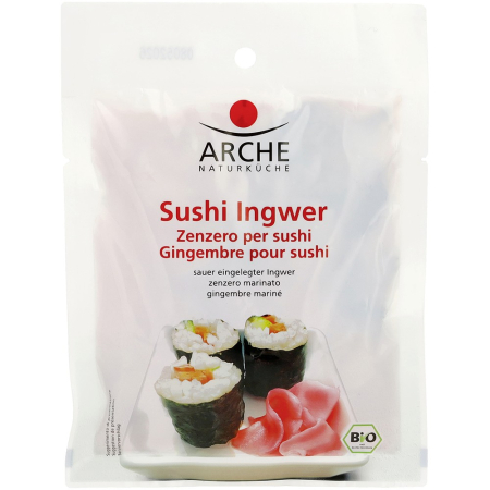 Mancare asiatica bio - Ghimbir bio pentru sushi, 105 g