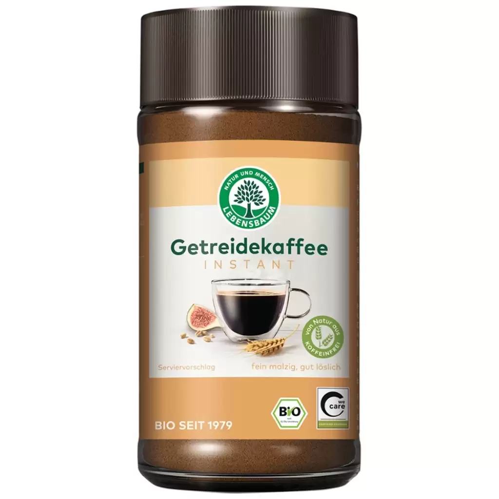 Cafea bio din cereale - Inlocuitor cafea solubila fara cofeina, eco, 100 g