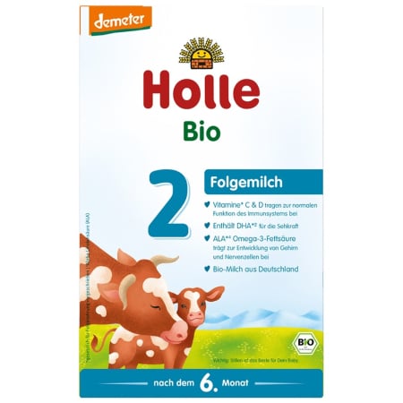 Lapte praf bio - Lapte praf bio de vaca pentru sugari, +6 luni, Formula 2, demeter, 600 g
