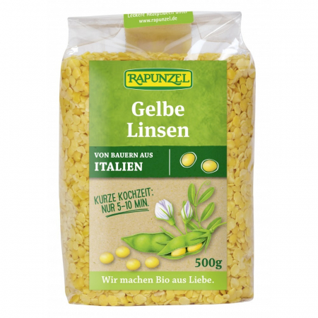 Legume bio - Linte galbena bio cojită proiect, 500 g