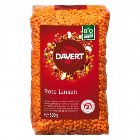 Linte rosie bio, 500 g
