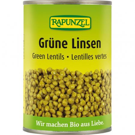 Legume bio in conserva - Linte verde bio la conserva, 400 g