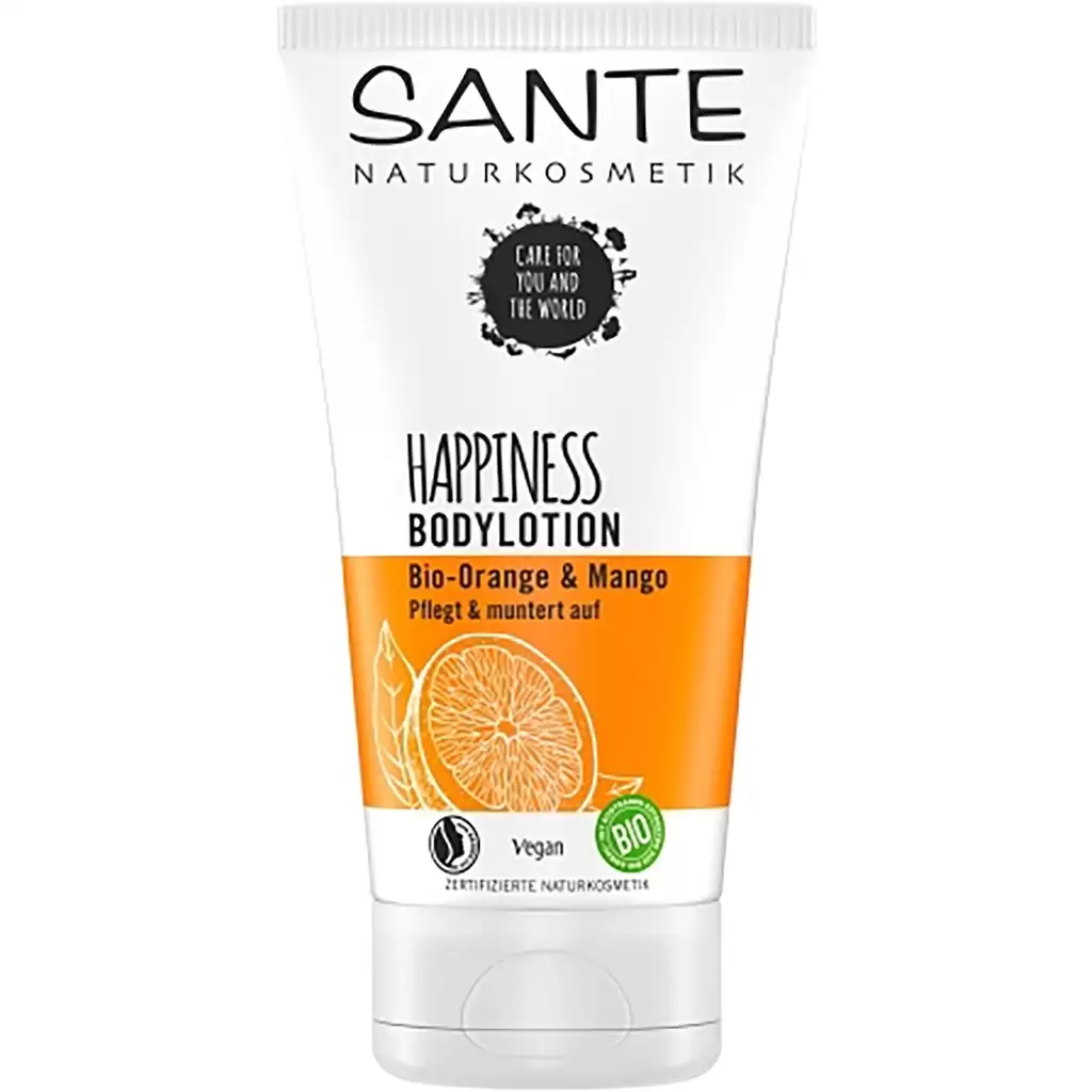 Cosmetice ecologice - Loțiune de corp Happiness cu portocala bio si mango, 150 ml