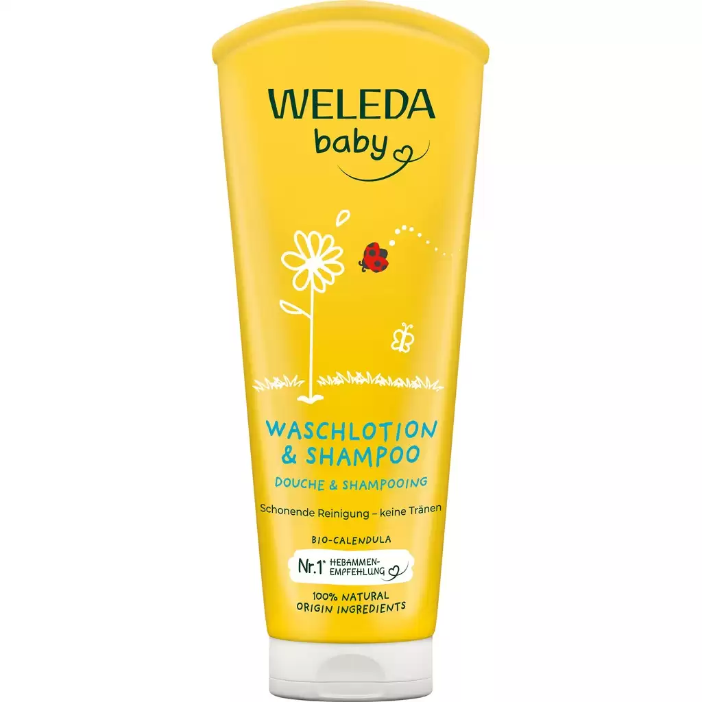 Cosmetice bio pentru copii - Lotiune de corp si sampon cu galbenele bio pentru copii, 200 ml