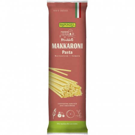 Paste si fidea - Macaroane semola bio, 500 g