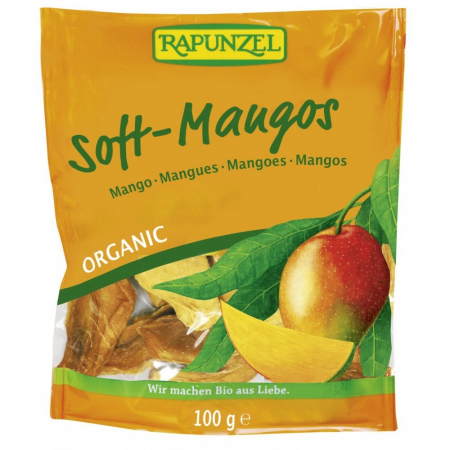 Fructe bio uscate - Mango ecologic soft, 100 g