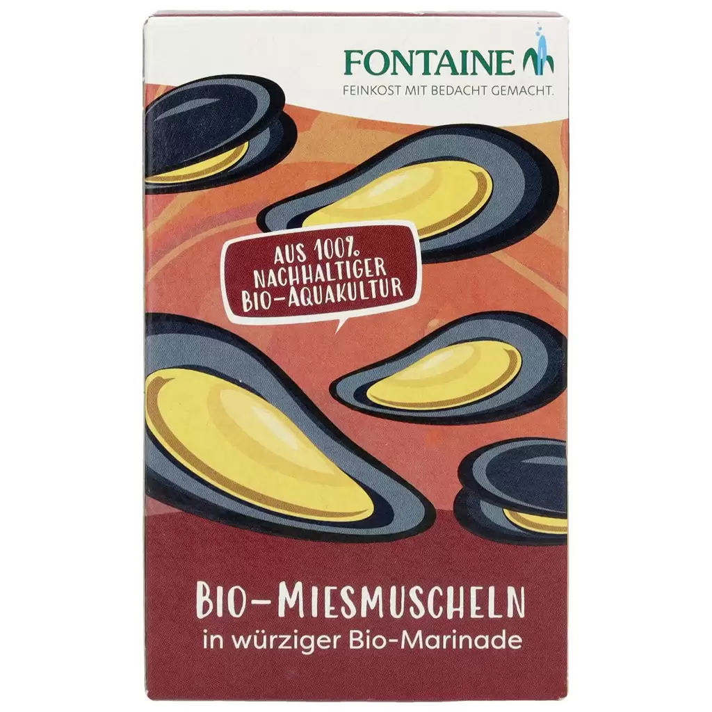 Conserve de peste bio - Midii in sos picant, eco, 120 g