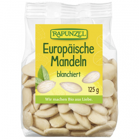 Nuci si alune bio - Migdale europene blansate, 125 g