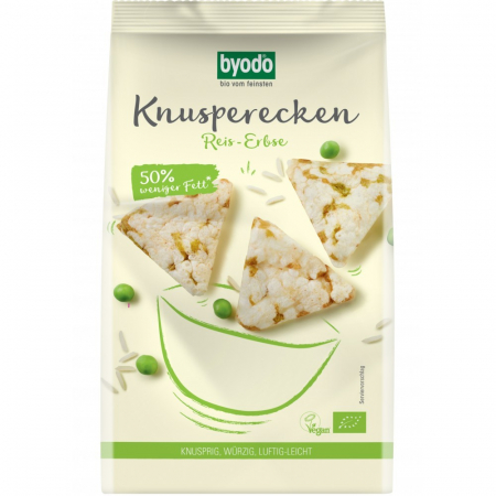 Sticksuri, chipsuri si covrigei - Mini Crackers din orez si mazare fara gluten, 90 g
