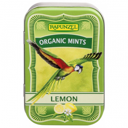 Bomboane bio - Mints drajeuri ecologice de lămâie HIH, 50 g