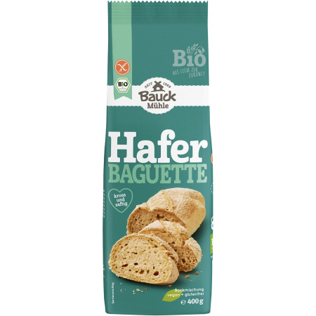 Mixuri bio si blaturi - Mix bio pentru bagheta din ovaz, fara gluten, 400 g
