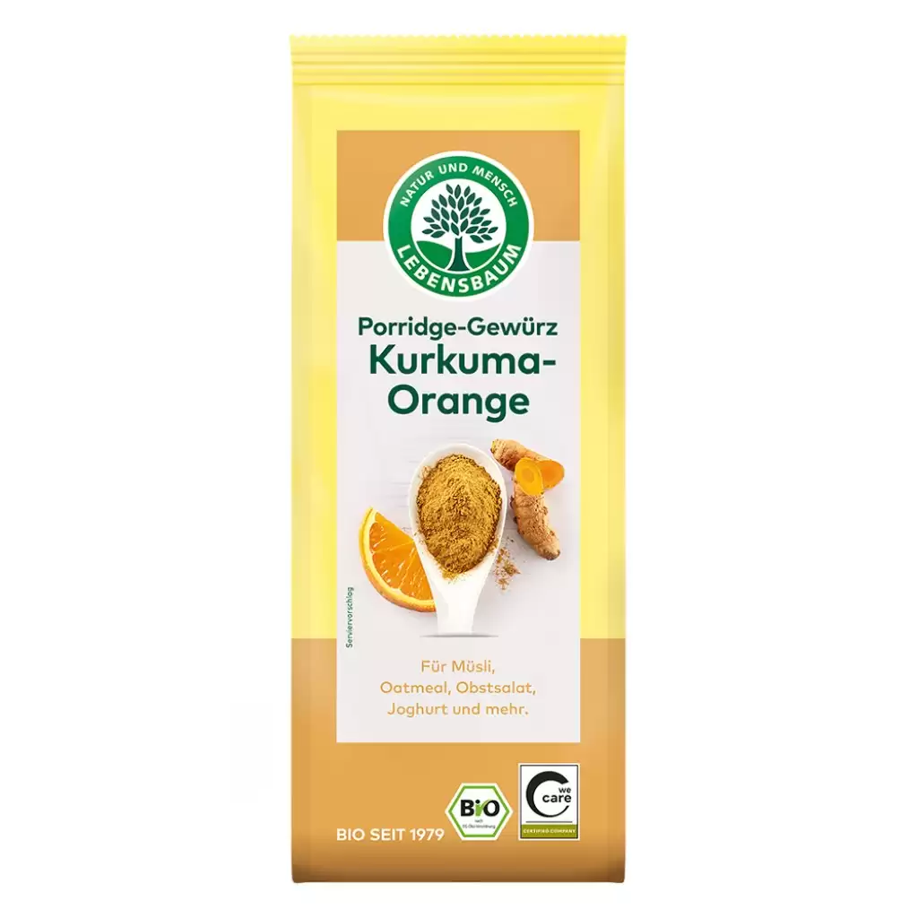 Condimente bio - Mix de condimente pentru terci cu curcuma si portocala, eco, 50 g
