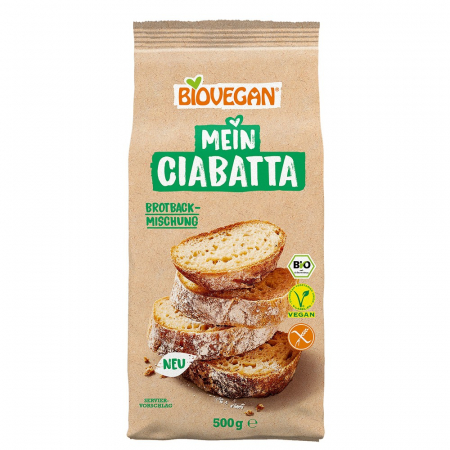 Mix de faina bio pentru ciabatta fara gluten, 500 g