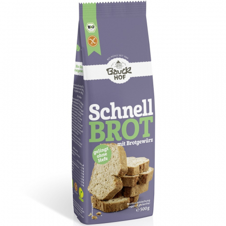 Mixuri bio si blaturi - Mix de paine rapida cu condimente fara gluten, 500 g