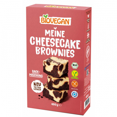 Mixuri bio si blaturi - Mix pentru cheesecake brownies fara gluten, 480 g
