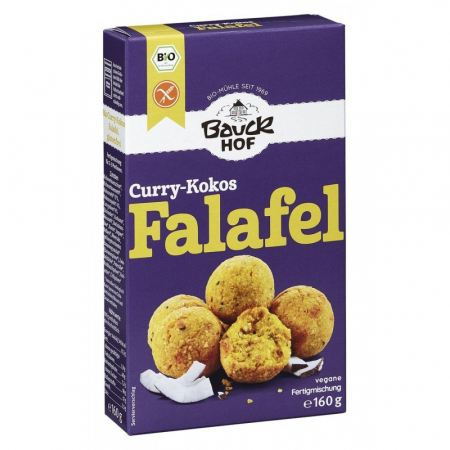 Mixuri bio si blaturi - Mix pentru falafel bio curry si cocos fara gluten, 160 g