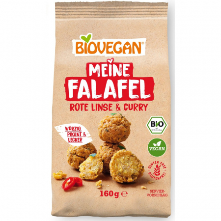 Mixuri bio si blaturi - Mix pentru falafel vegan cu linte rosie si curry fara gluten, 160 g