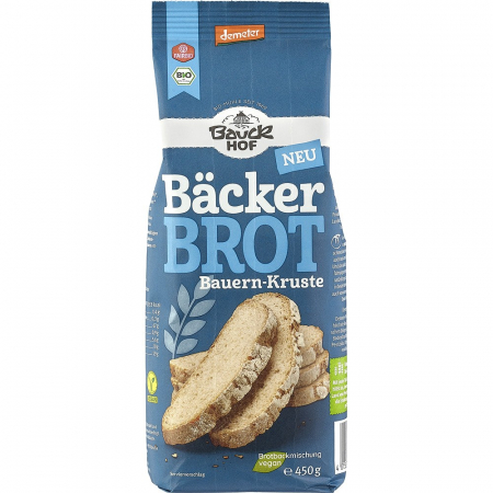 Mixuri bio si blaturi - Mix pentru painea brutarului, cu crusta, demeter, 450 g