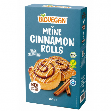Mixuri bio si blaturi - Mix pentru rulouri cu scortisoara fara gluten, 450 g