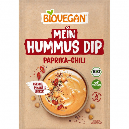 Mixuri bio si blaturi - Mix pentru sos humus dip cu ardei si chili fara gluten, 55 g
