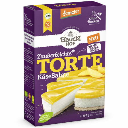 Mixuri bio si blaturi - Mix pentru tort cu crema de branza fara gluten, 385 g