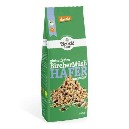 Musli bio - Musli Bircher cu ovaz fara gluten, 450 g