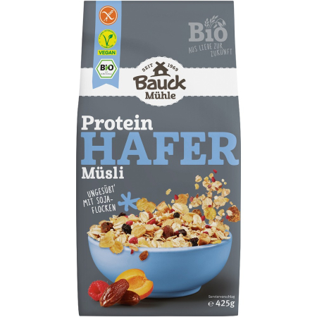 Alimente bio - Musli proteic bio cu ovaz, fara gluten, 425 g