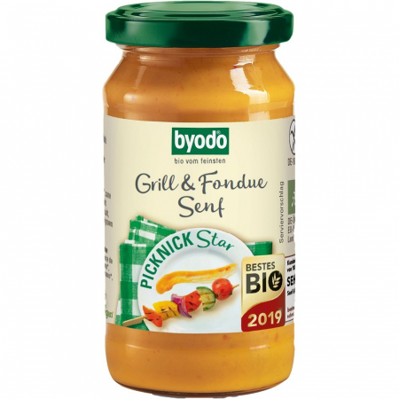 Mustar bio fara gluten gratar si fondue, 200 ml
