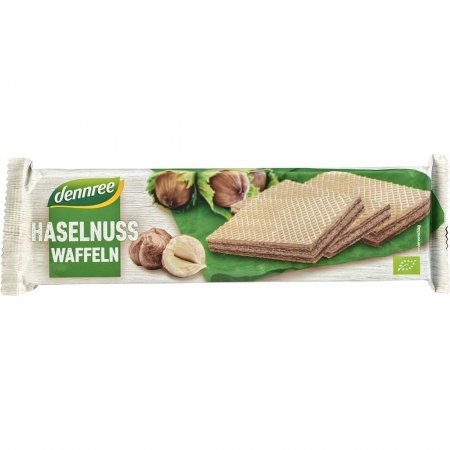 Biscuiti si napolitane bio - Napolitane cu crema de alune de padure, 125 g