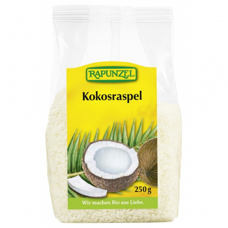 Alimente bio - Nuca de cocos rasa, bio proiect HIH, 250 g