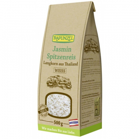 Orez bio - Orez bio Jasmin alb cu bob lung ascuţit, 500 g