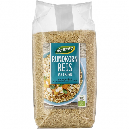Orez bio - Orez integral bio cu bob rotund, 1 kg