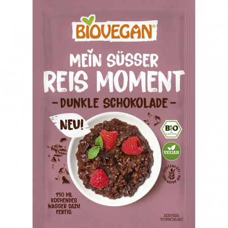 Ingrediente patiserie bio - Orez desert bio cu ciocolata neagra, fara gluten, 60 g