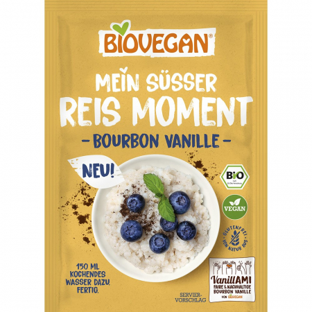 Ingrediente patiserie bio - Orez desert bio cu vanilie bourbon, fara gluten, 56 g