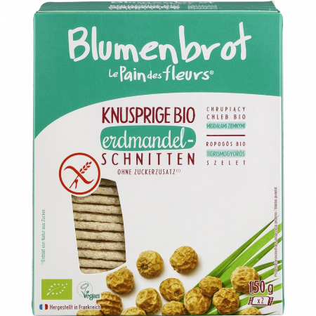 Paine bio - Paine crocanta cu nuci tigru fara gluten, 150 g
