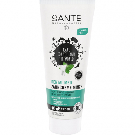 Pasta de dinti - Pasta de dinti cu menta impotriva cariilor FARA FLUOR, 75 ml