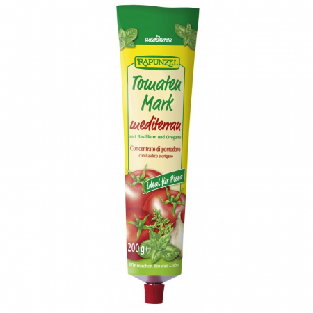 Pasta de tomate bio Mediteraneana, in tub, 200 g