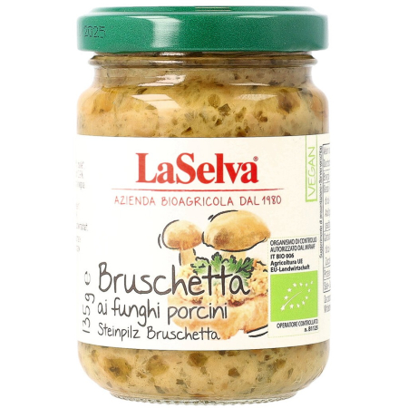 Alimente bio - Pasta vegana cu hribi pentru bruschete, eco, 135 g