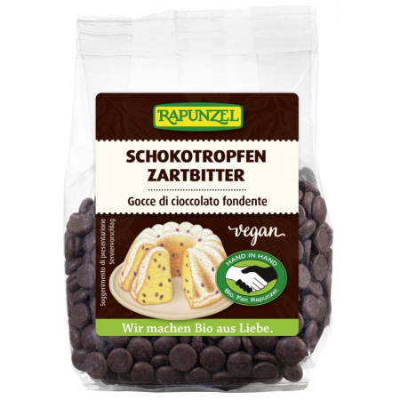 Inghetata bio si decoratiuni - Picaturi de ciocolata delicat amaruie HIH, 100 g
