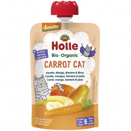 Alimente bio copii - Piure bio de morcov, mango, banane si pere pentru copii, +6 luni, 100 g