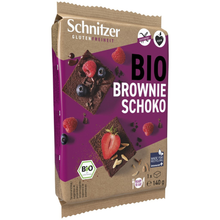 Alimente bio - Prajitura Brownies fara gluten, eco, 140 g
